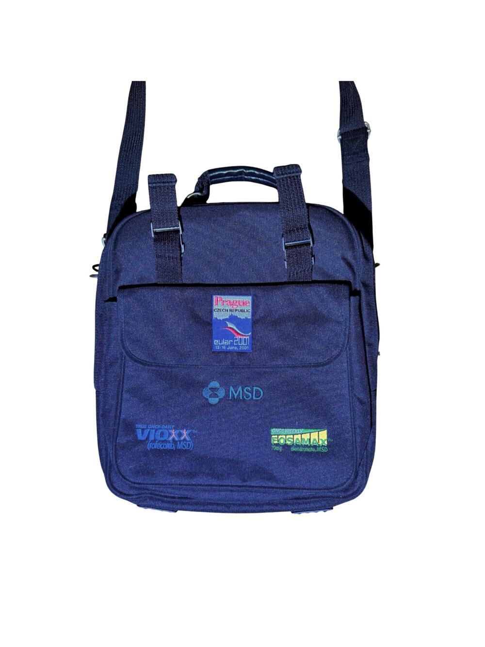 Vintage 2001 prague laptop bag case - eular vioxx fosamax